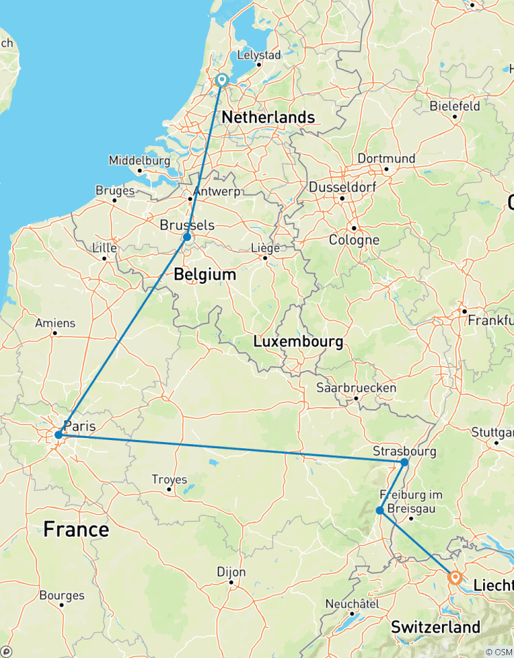 EUROPEAN ELEGANCE OF BENELUX, FRANCE AND SWITZERLAND Tour