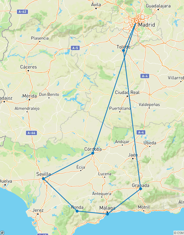 8-daagse Zuid-Spanje vanuit Madrid-rondreis