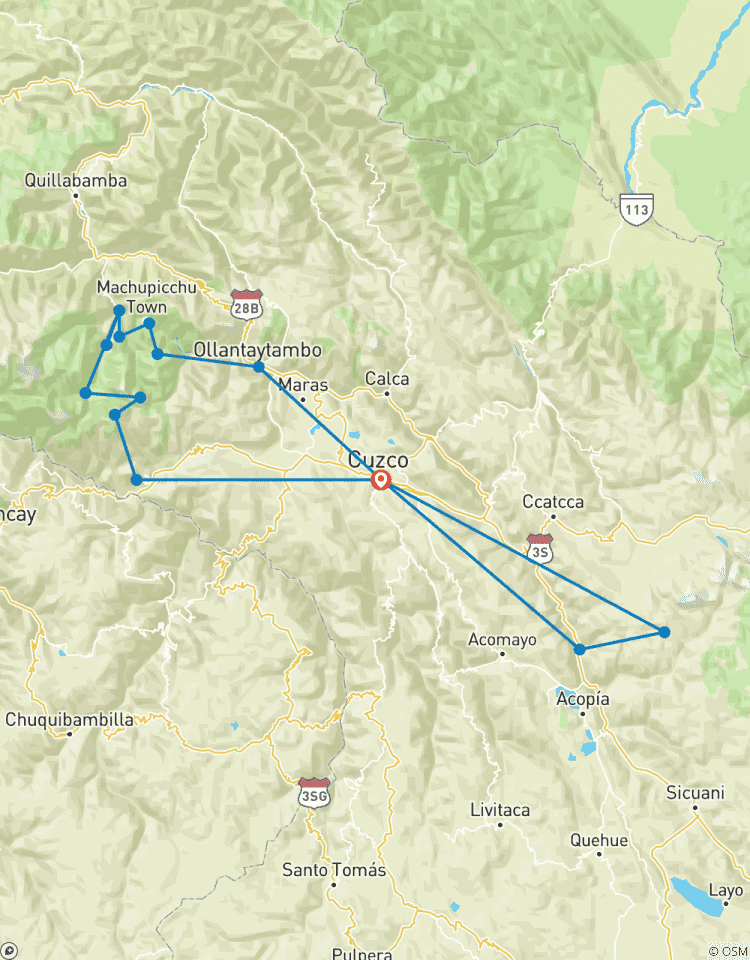 Trek du Salkantay et de la montagne de l\'arc-en-ciel - 7 jours / 6 nuits circuit