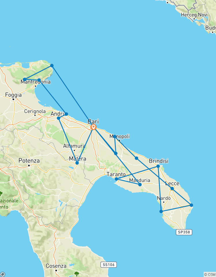 Apulien & Matera 12 Tage jeden Freitag Rundreise