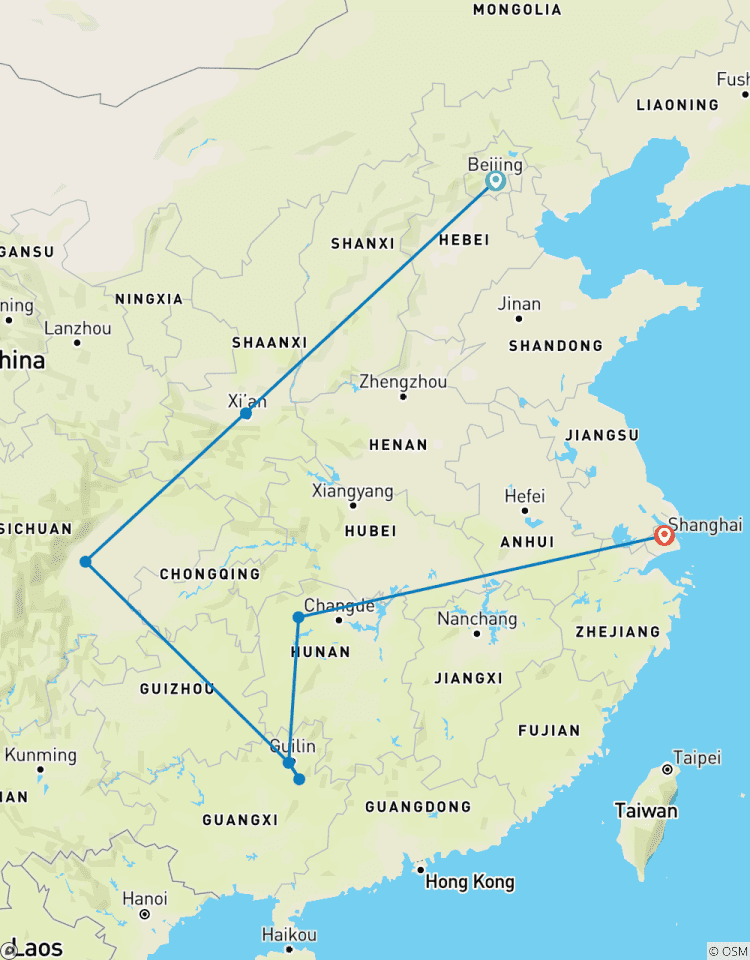 15 Tage Panorama China mit Guilin Zhangjiajie Kleingruppenreisenreise (max. 16) Rundreise