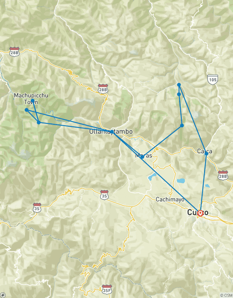 Trek Lares et Chemin de l\'Inca vers le Machu Picchu - 5 Jours / 4 Nuits circuit
