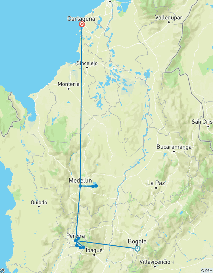12-Day All Colours of Colombia – Bogotá, Coffee Region, Medellín & Cartagena Tour