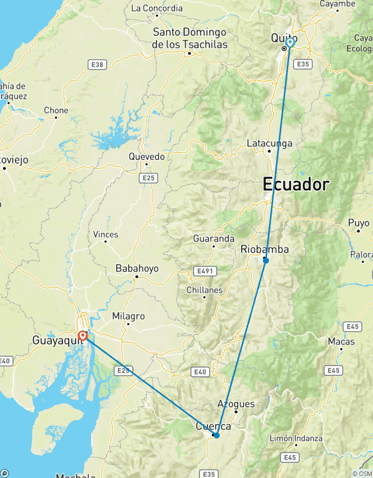 8 jours en Equateur continental : Quito, Cotopaxi, Quilotoa, Cuenca et Guayaquil, circuit privé circuit