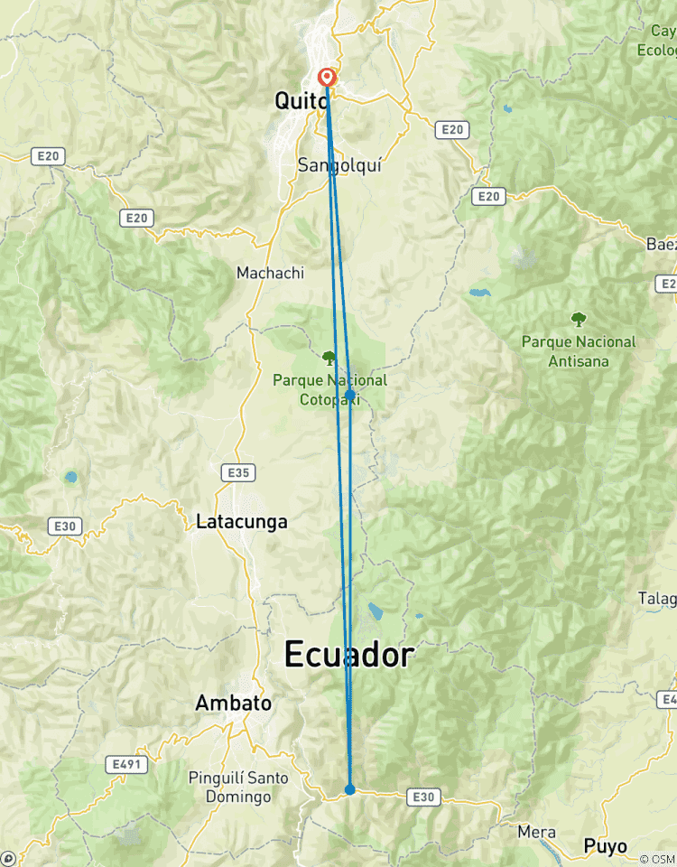 5 jours à Quito et ses environs : Cotopaxi, Quilotoa & Baños Hot Springs, Circuit privé circuit