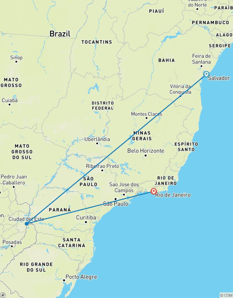 Circuito Brasil Esencial: Salvador, Iguazú y Río 13 días, Increíble itinerario totalmente guiado