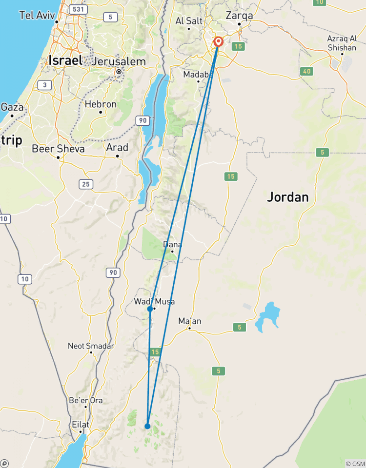 Petra & Wadi Rum Trek Tour