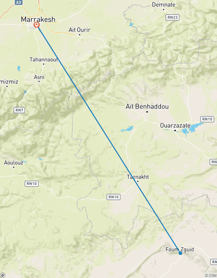 Circuito Aventura de 4 días en Erg Chigaga