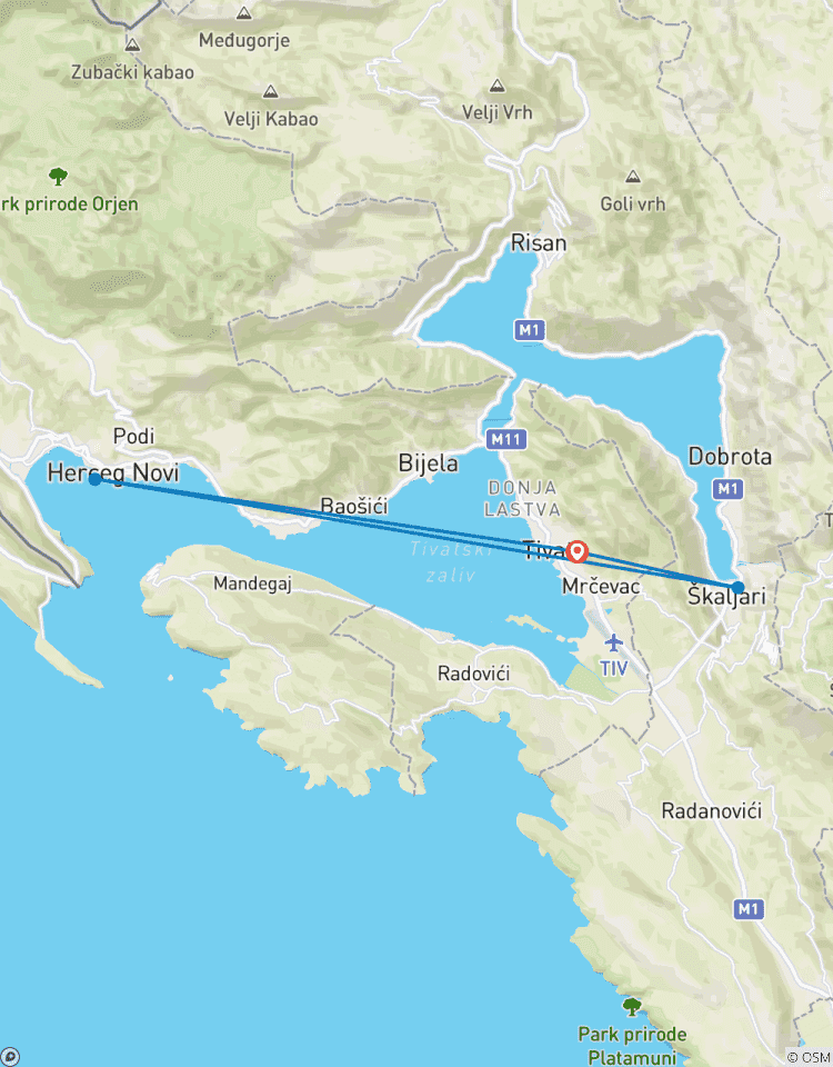 4-day Tivat Return: Classic Plus, 18-39s Tour