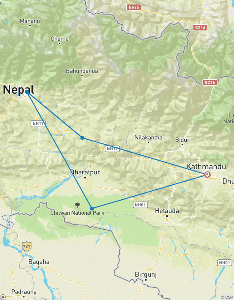 Circuit du Triangle d\'Or au Népal circuit