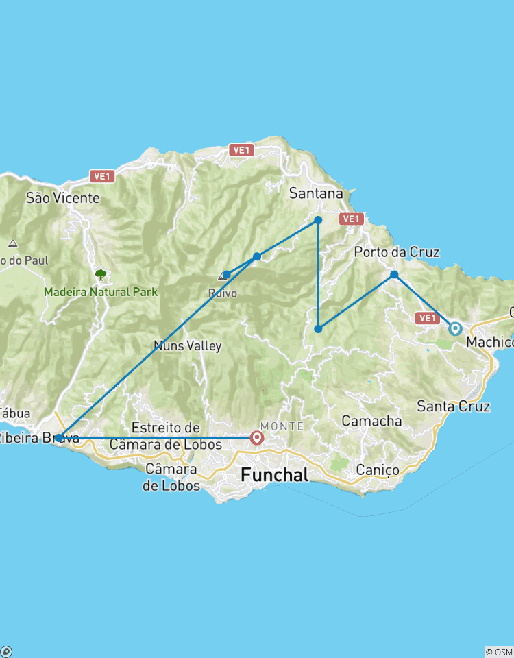 Circuito Madeira, excursión autoguiada por un jardín extraordinario