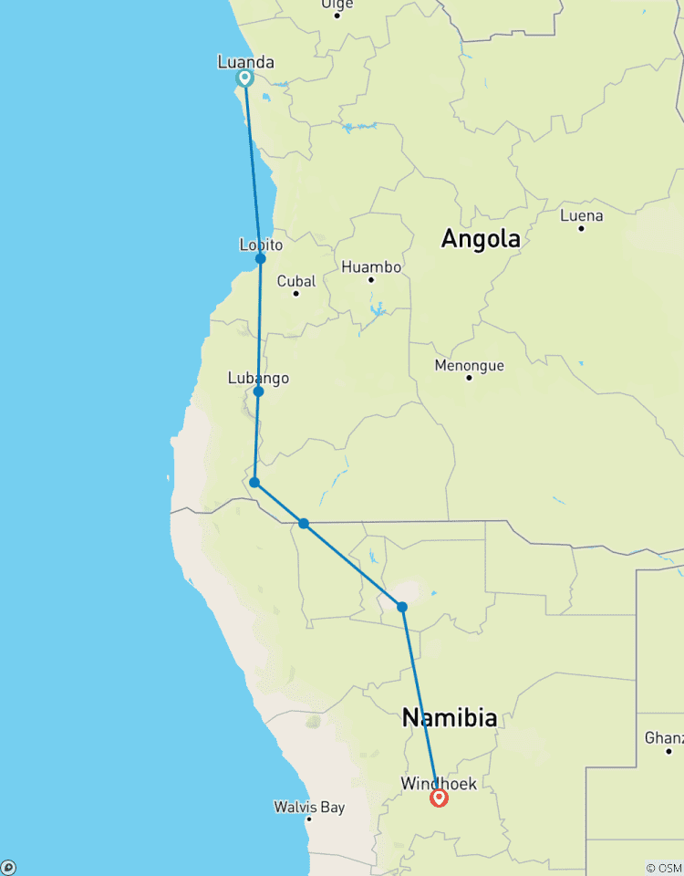 19 Day Angola & Namibia Pioneer Tour (Southbound) Tour