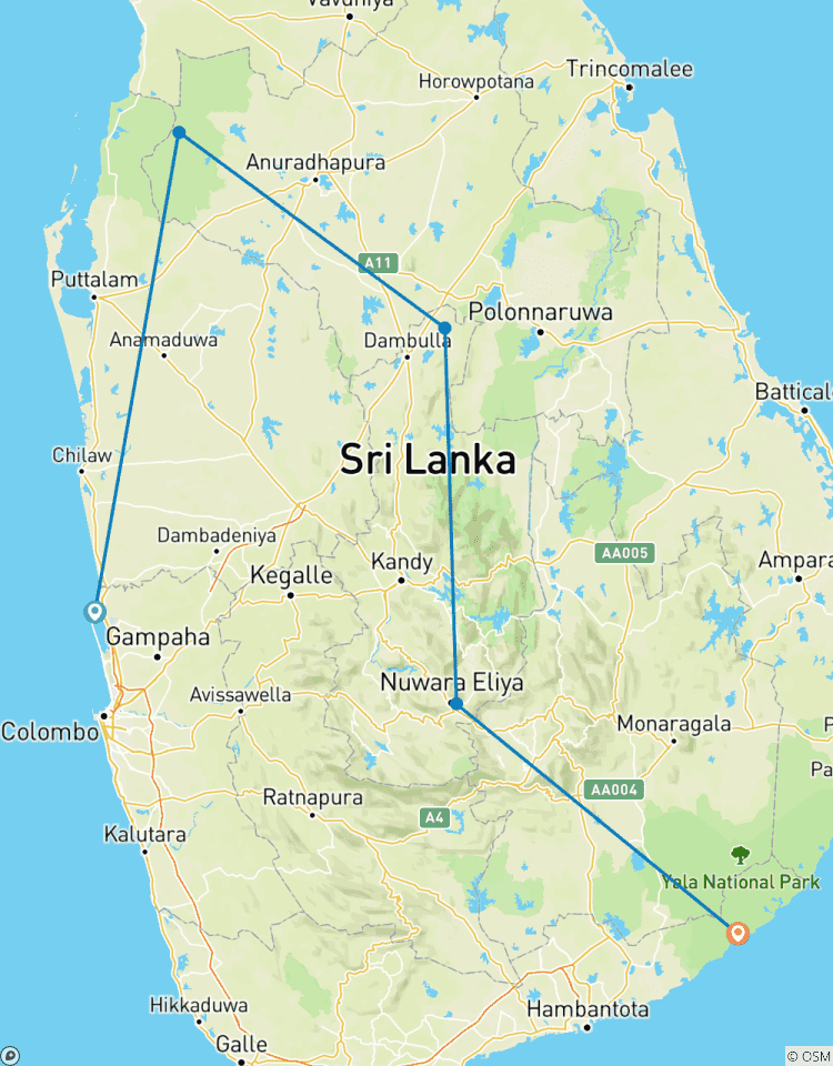 Sri Lanka In die Wildnis Rundreise