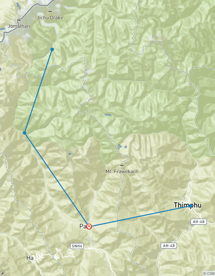 Bhutan Jomolhari Base Camp Trek Tour