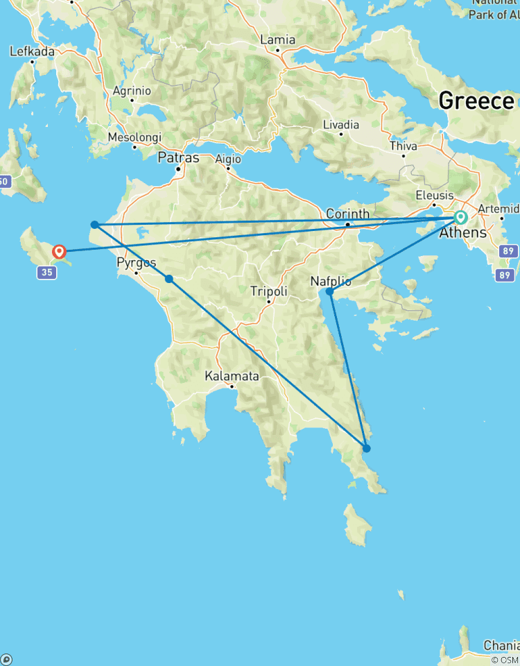 Peloponnesos Ontdekken | Griekenland | 11 Dagen-rondreis
