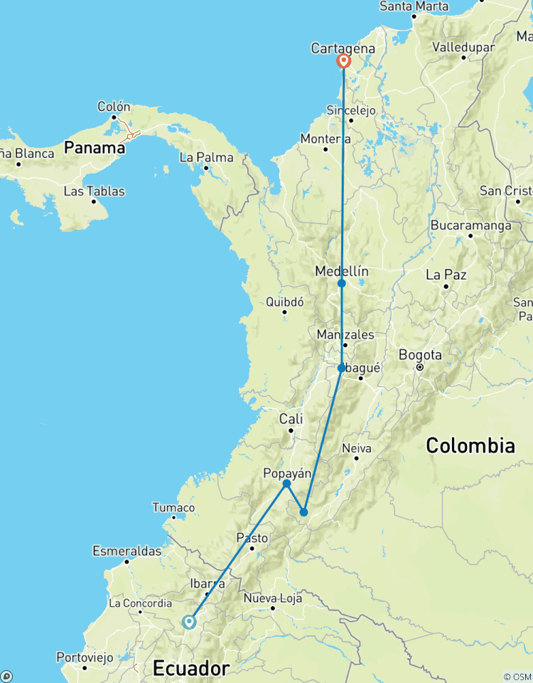 QUITO à CARTAGENA (21 jours) Aventure colombienne circuit