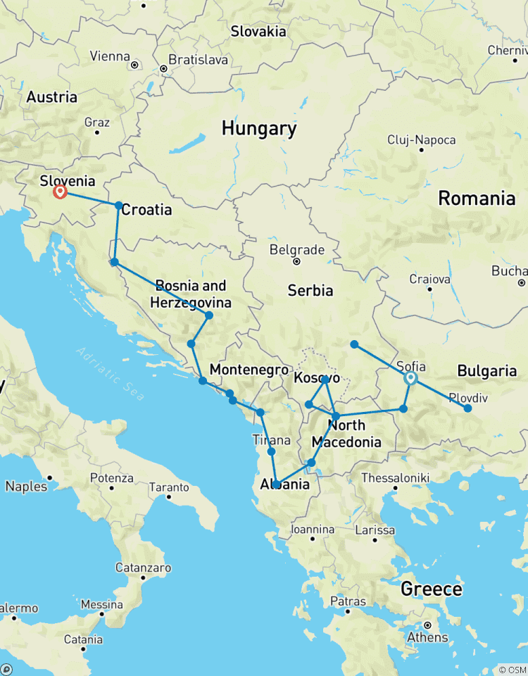 Circuito Todos los Países Balcánicos: Un viaje privado de 16 días