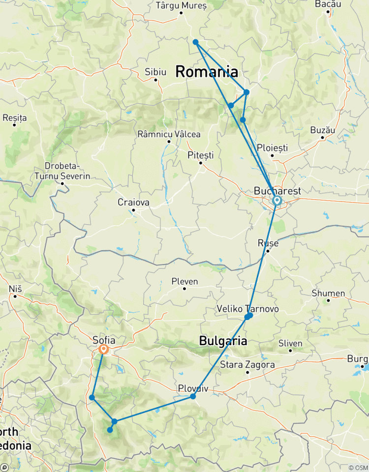Two Countries, One Journey: Romania & Bulgaria by Train Tour