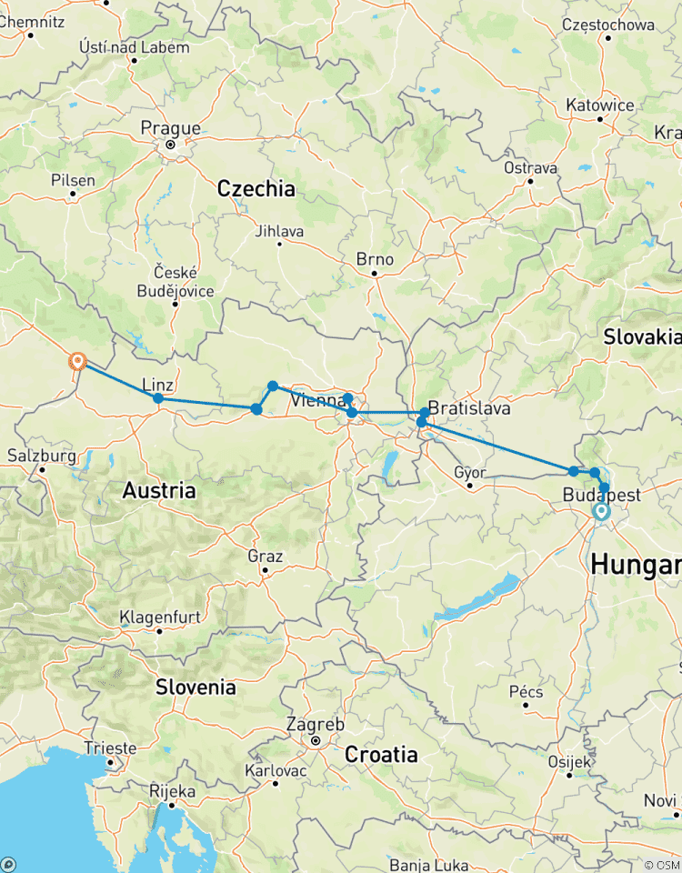 Klassieke Donau-cruise - van Boedapest naar Passau (14 bestemmingen)-rondreis