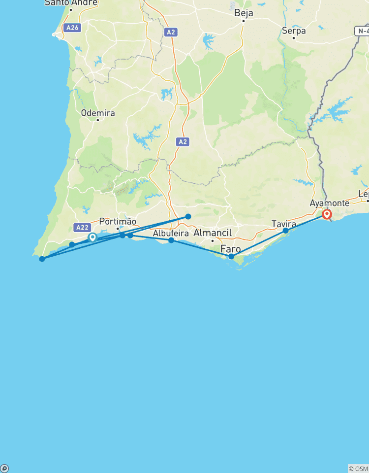 Küstenwandern Algarve Tour