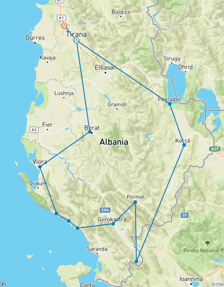 Circuito Sur de Albania en 10 días