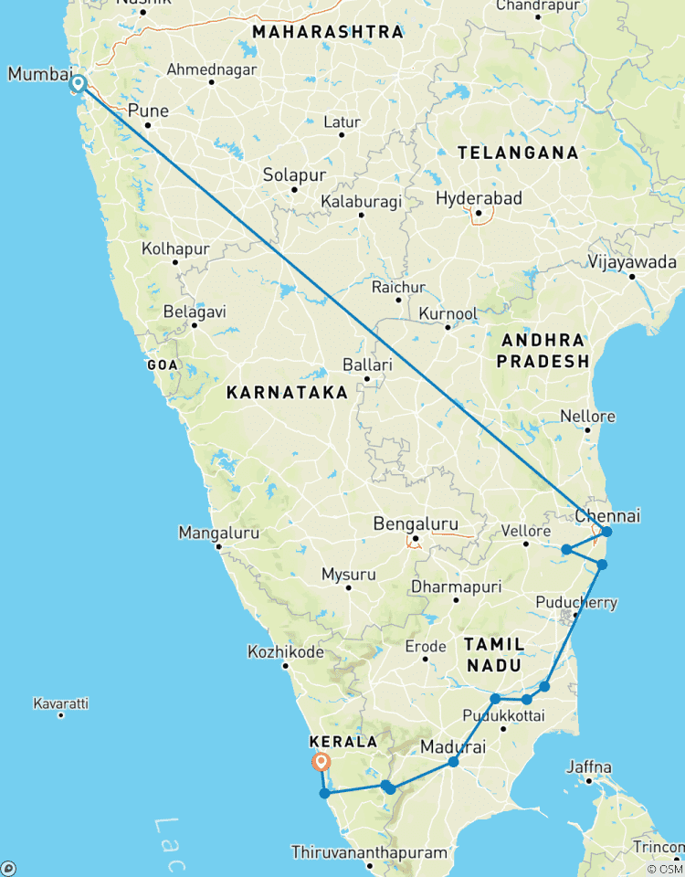 Luxuriöse Flucht durch Südindien Rundreise