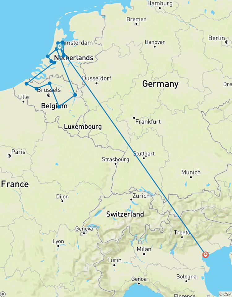 Best of Holland & Belgium (Amsterdam - Amsterdam) (from Amsterdam to Venice) Tour