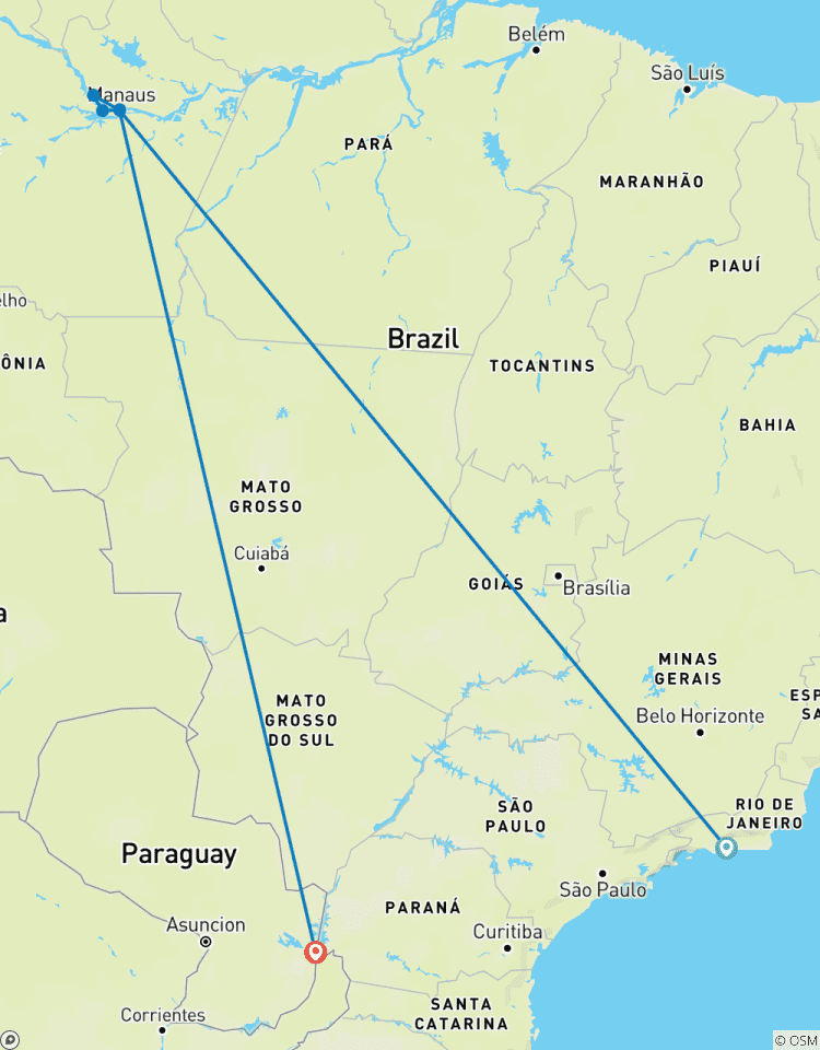 Along the Amazon and the Rio Negro - An Exclusive Cruise through Pristine and Hidden Nature - Rio, vibrant and timeless, and an exceptional stay at Iguazu Falls (port-to-port cruise) Tour