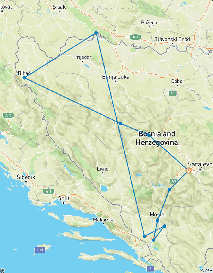 Circuito 7 Días por Bosnia: Naturaleza, Historia y Cultura