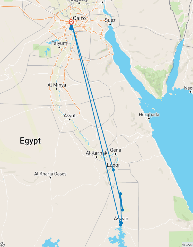 Circuito Paquete turístico de 9 días por Egipto: Pirámides de El Cairo, Luxor, Asuán y Crucero por el Nilo