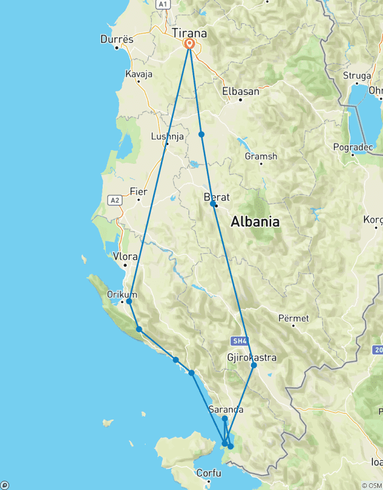 L\'expérience du sud de l\'Albanie circuit