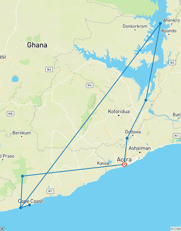 Höhepunkte der 8 Tage Epic durch Ghana Rundreise