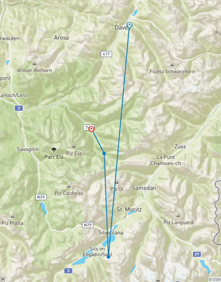 Le bonheur des Alpes suisses : Randonnée en kesch à Davos circuit