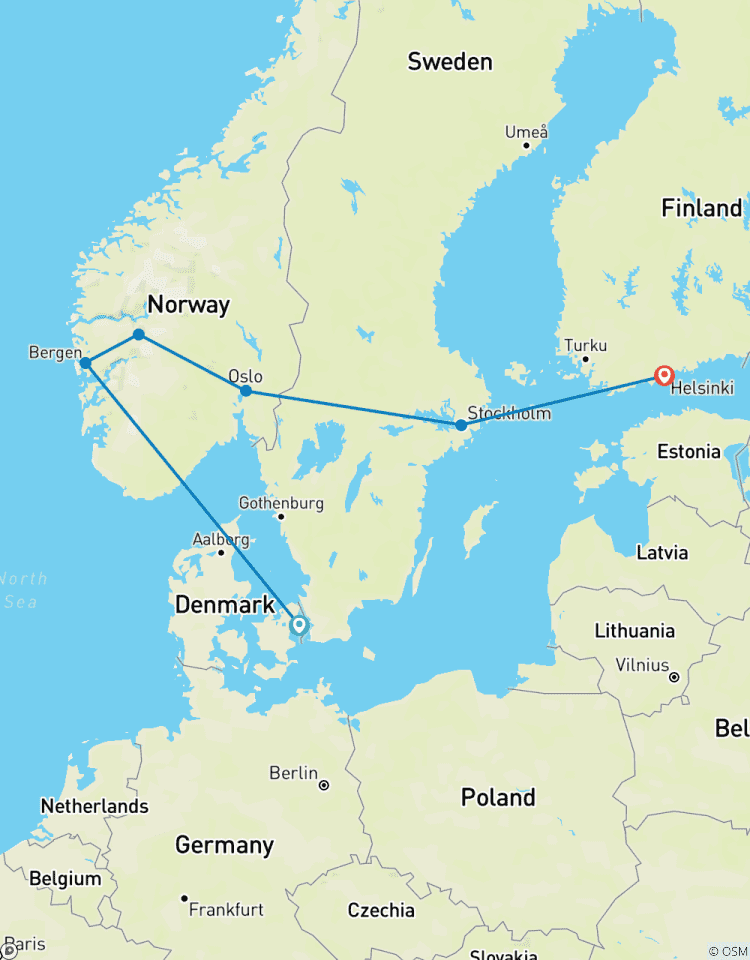 SCANDINAVIAN HIGHLIGHTS Denmark, Norway, Sweden & Finland Tour