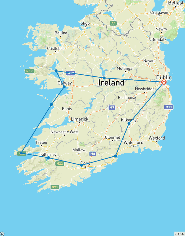 The Irish Pub Tour- 8 Days/7 Nights (11 destinations) Tour