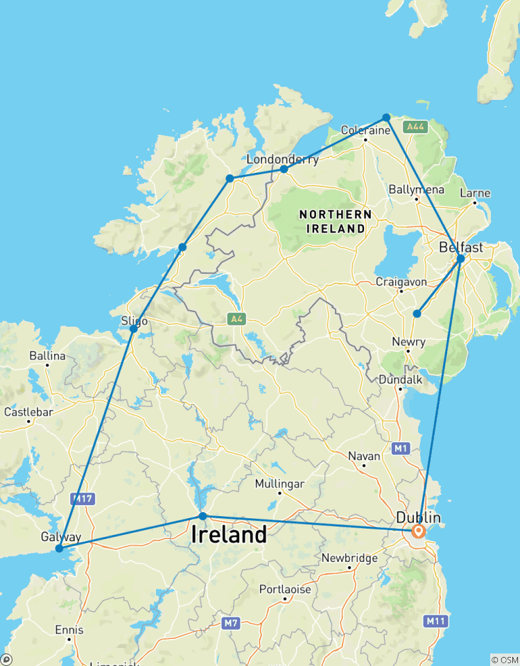 Evergreen Ireland North - 7 Days/6 Nights Tour