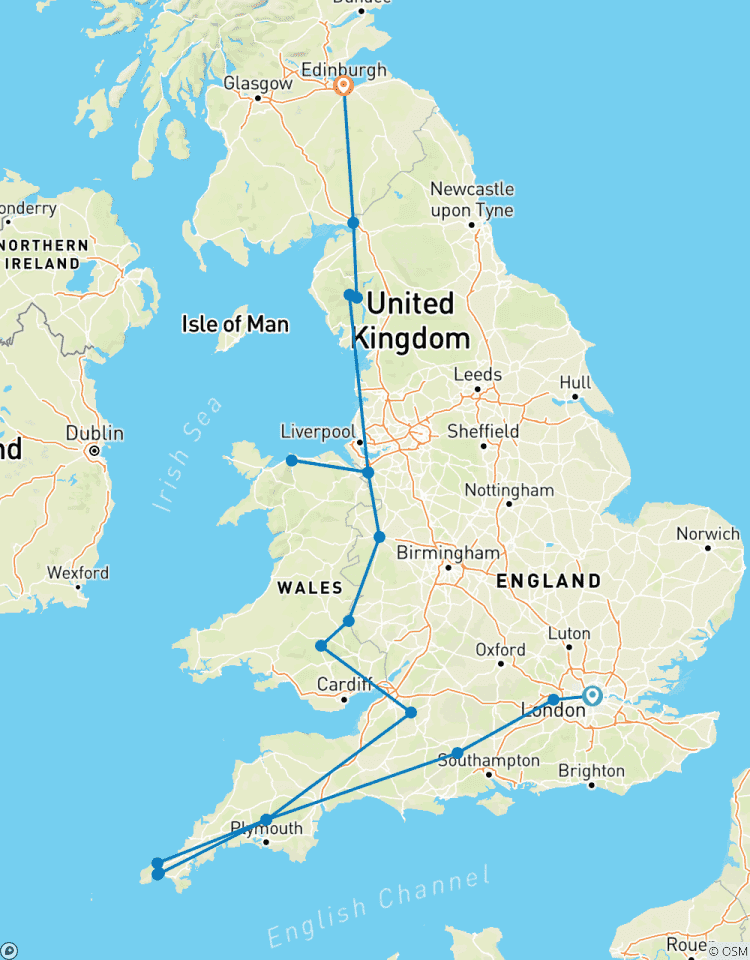Scenic Britain - 9 Days/8 Nights (from London to Edinburgh) Tour