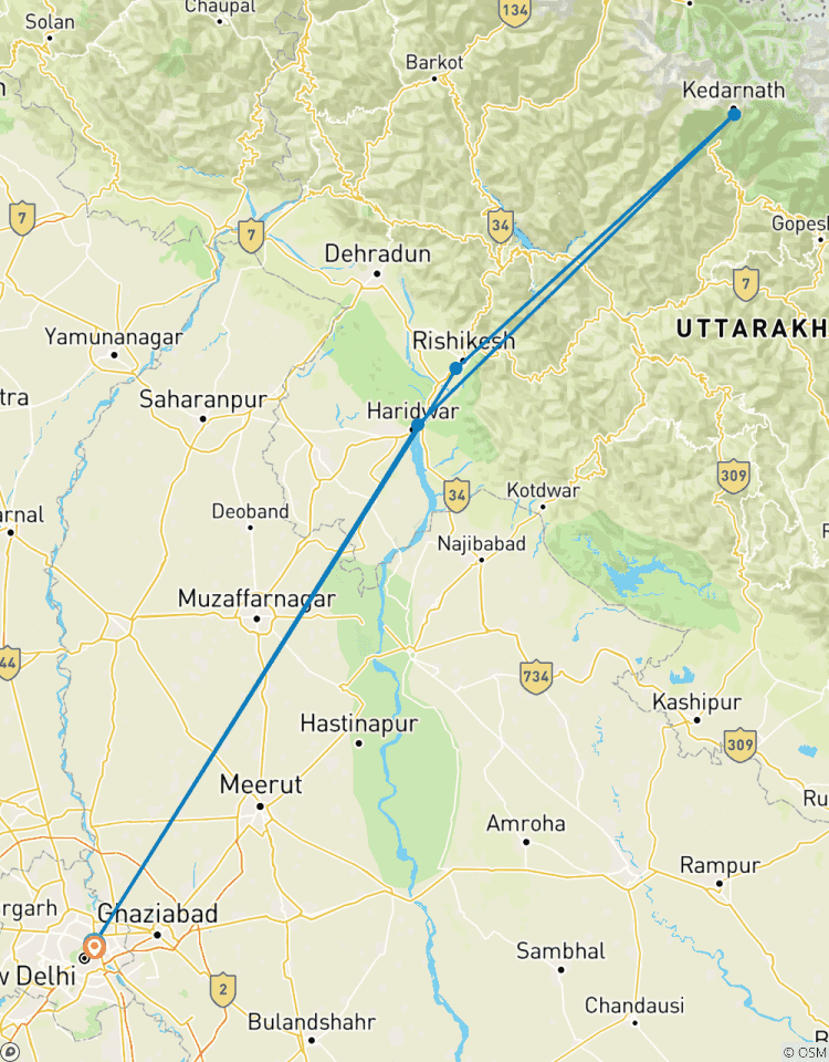 Private 7-Day Kedarnath Yatra by Trek 2025: Spiritual Pilgrimage from Delhi to Kedarnath Temple, Rishikesh, Haridwar Ganga Aarti & Himalayan Trek Tour