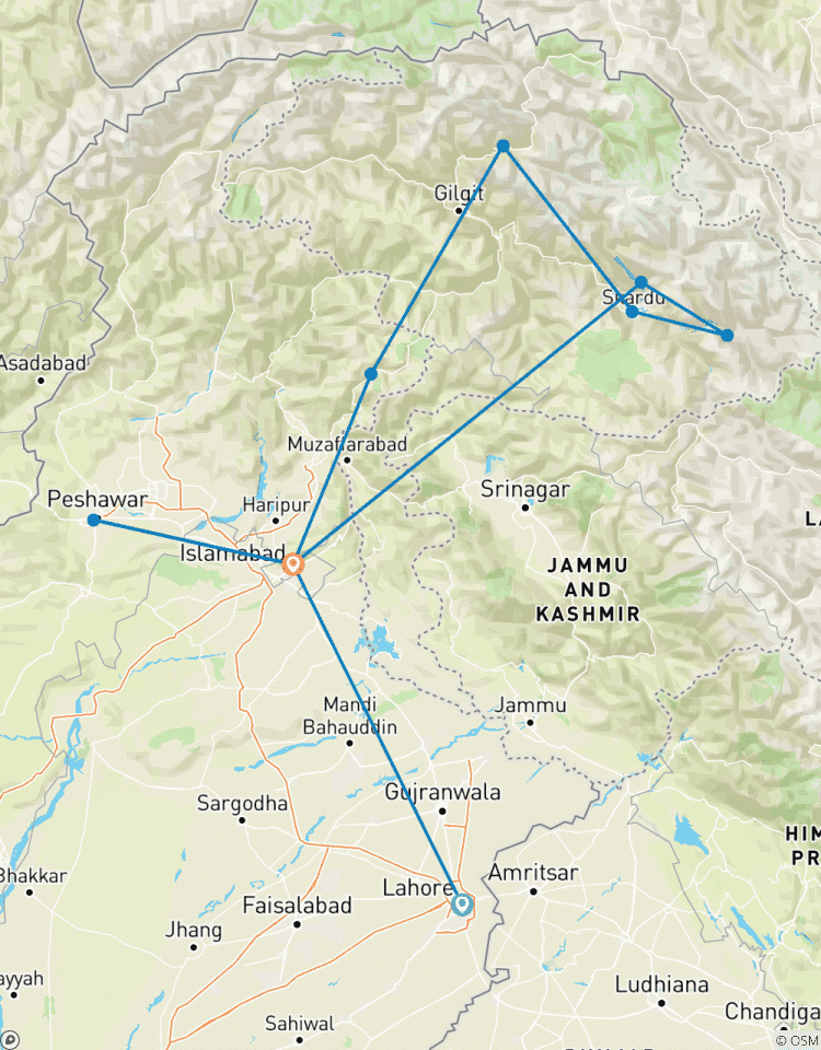Circuito Gran Expedición al Norte de Pakistán