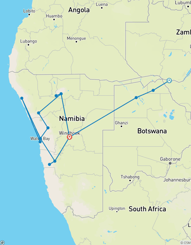 Luxury Africa Safaris, 17 Days | Zimbabwe • Botswana • Namibia Victoria Falls • Okavango Delta • Namib Desert • Damaraland • Etosha Tour