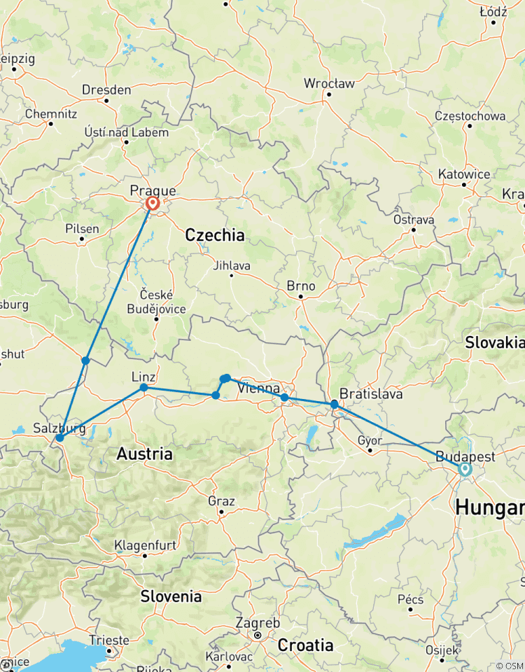 Marchés de Noël sur le Danube & Prague classique 2027 circuit