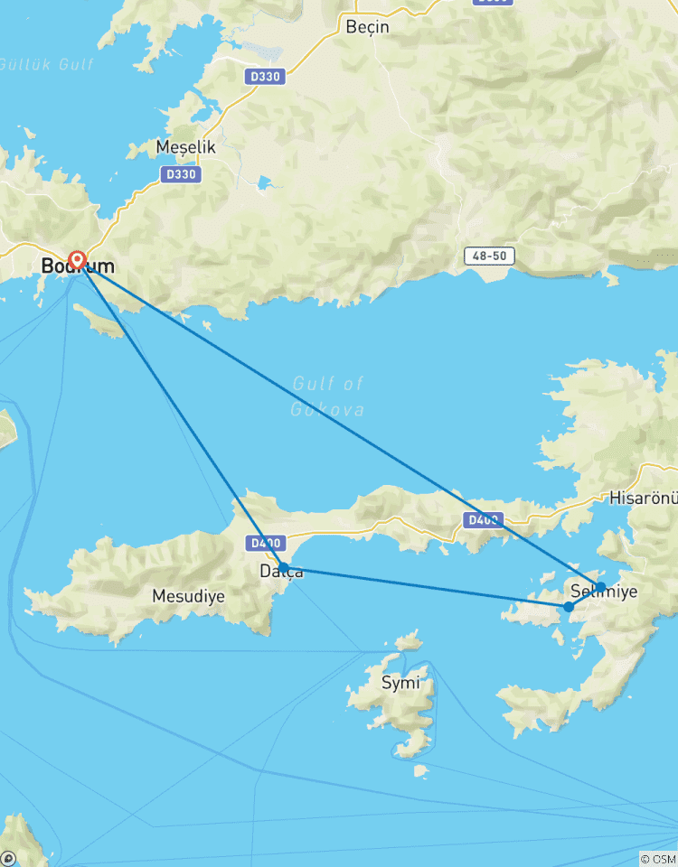 Bodrum - Gulf of Hisaronu (7 Nights Roundtrip Premium Blue Cruise) Tour