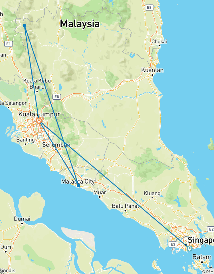Circuito 10 días de aventura en Singapur y Kuala Lumpur