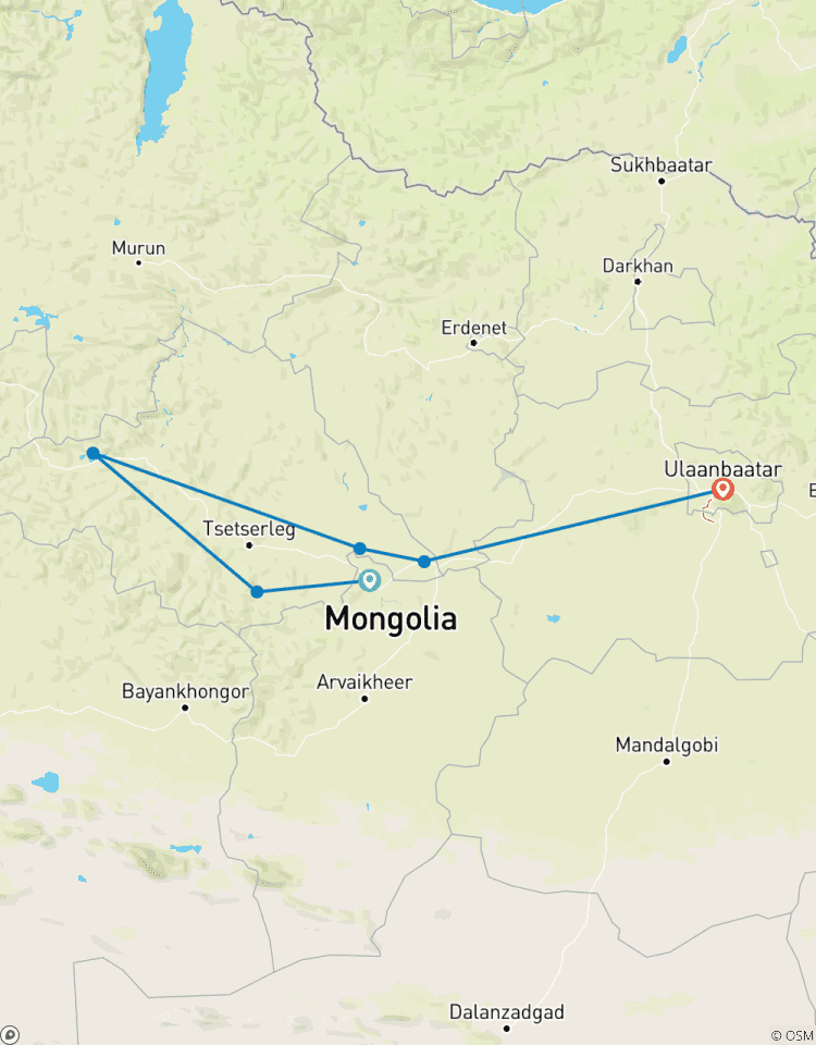 Zentrale Mongolei Rundreise