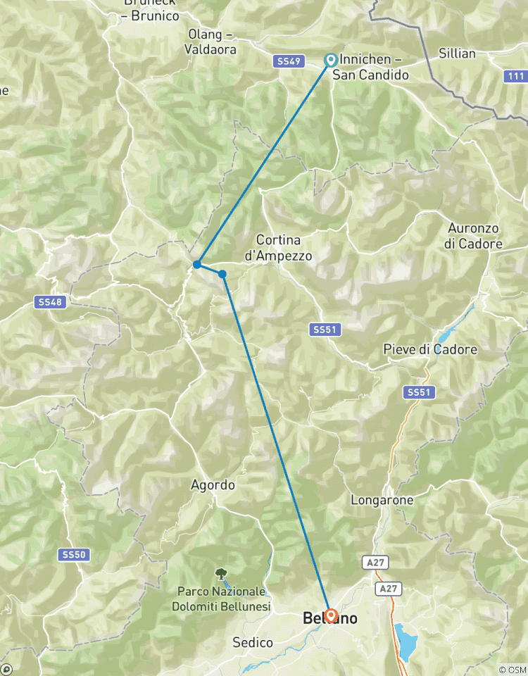 Dolomites Alta Via 1 (AV1) – Guided *TREK* (All Inclusive) Tour