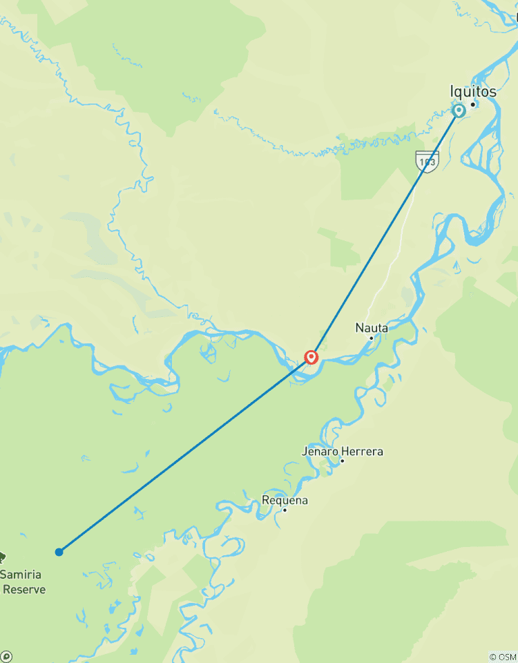 Croisière de 8 jours en Amazonie péruvienne pendant la saison des basses eaux circuit