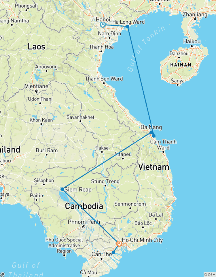 Vietnam Cambodja Hoogtepunten 10 Nachten en 11 Dagen-rondreis
