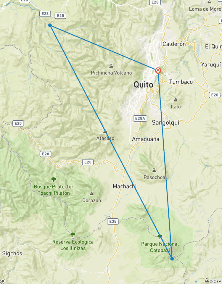 Voyage de 6 jours en Équateur : Quito, forêt nuageuse de Mindo et Cotopaxi circuit