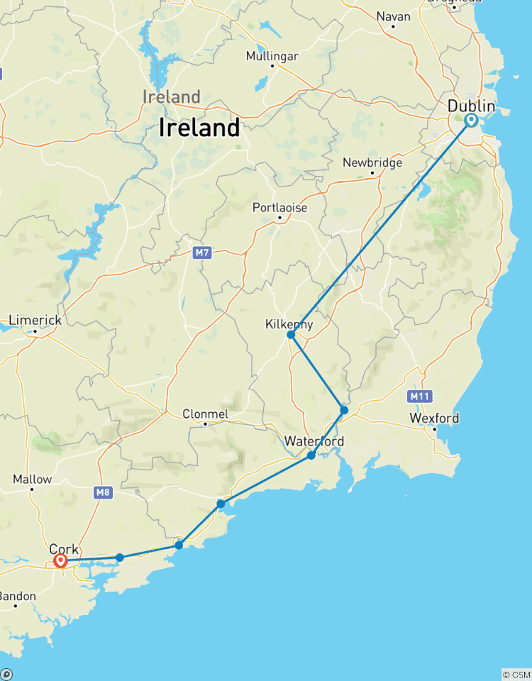 Selbstgeführte Irland-RadReise - Südküste Rundreise