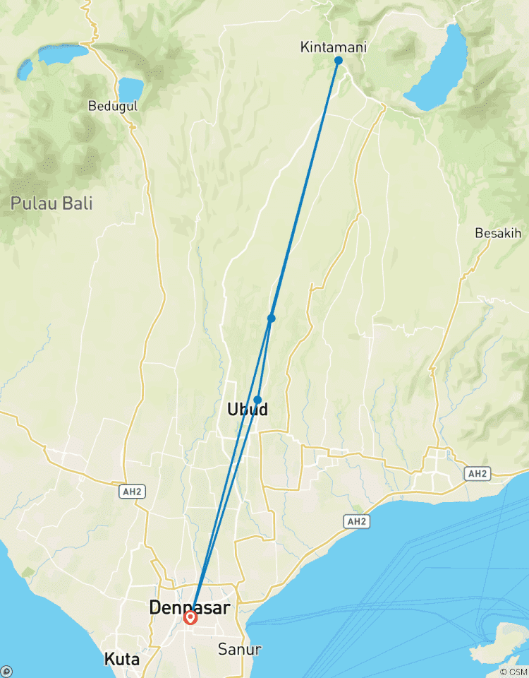 Circuito Aventura de 5 días en Bali: Cultura de Ubud, Monte Batur y Puerta del Cielo de Lempuyang